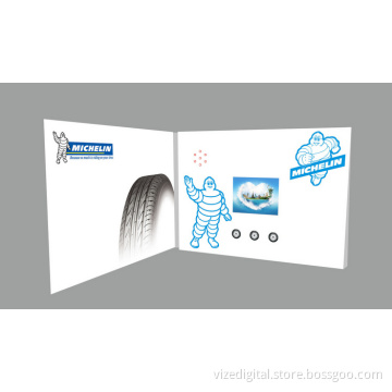 High Quality 5 Inch Video Greeting Card for Advertising